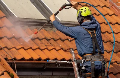 Démoussage et hydrofuge de toiture à Fromont